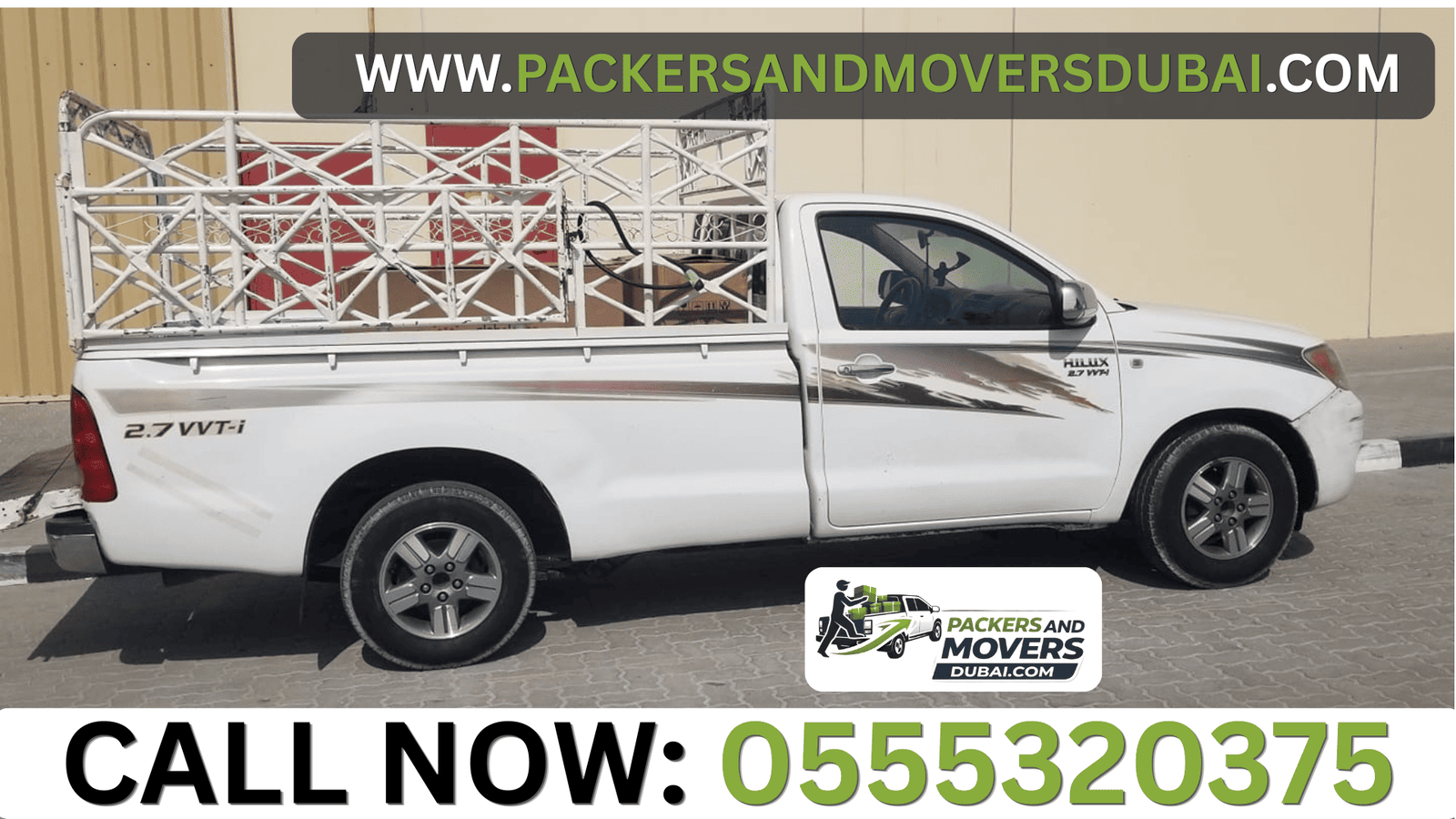 1 Ton Pickup for Rent Dip Dubai