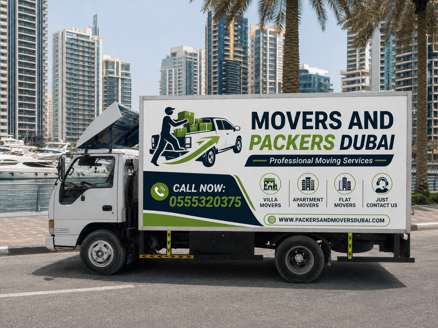 3 Ton Closed Pickup for Rent in Dubai