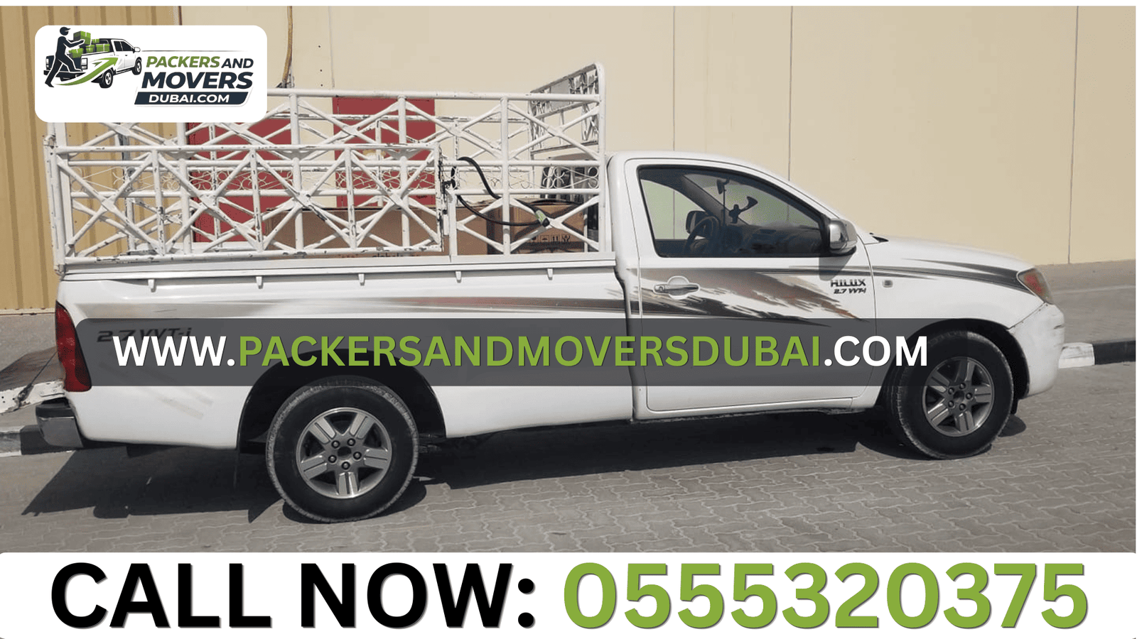 1 Ton Pickup for Rent Dip Dubai