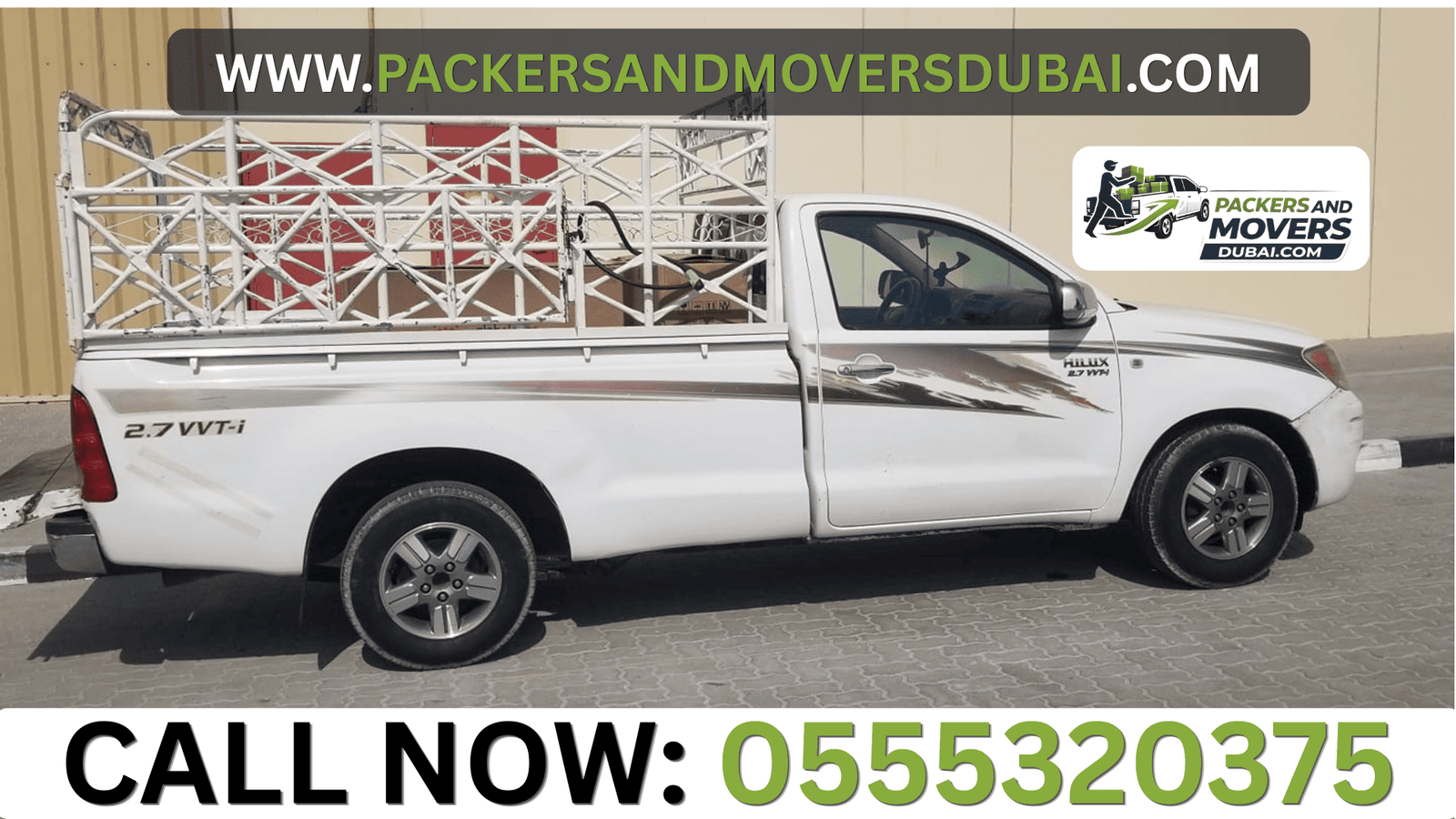 1 Ton Pickup for Rent Dubai South